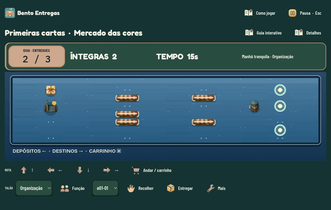 Uma partida de Bento Entregas